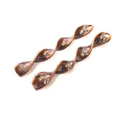2 Twist Charm Copper Charm Antique Copper Charm Antique Copper Plated Metal (47x8mm) G11818