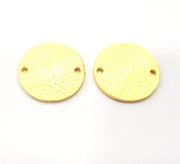 10 Gold Hammered Connector Gold Plated Metal (20mm)  G11834
