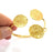Gold Bangle Blanks Bracelet Blanks Cuff Blanks Adjustable Bracelet Blank Gold Plated Brass (23 mm Blanks ) G12674