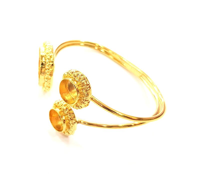 Gold Bangle Blanks Bracelet Blanks Cuff Blanks Adjustable Bracelet Blank Gold Plated Brass (20mm and 10mm Blanks ) G12677