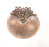 Copper Pendant Antique Copper Pendant Antique Copper Plated Metal ( 58 mm ) G15615