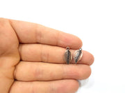20 Copper Leaf Charm Antique Copper Charm Antique Copper Plated Metal (18x8mm) G11864