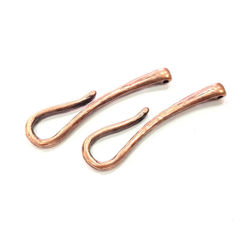 2 Copper Connector Antique Copper Plated Metal (53x5mm) G11869
