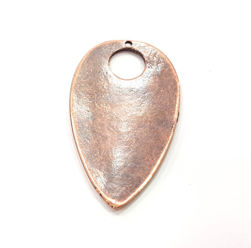 Copper Pendant Antique Copper Pendant Antique Copper Plated Metal ( 52x28 mm ) G11871