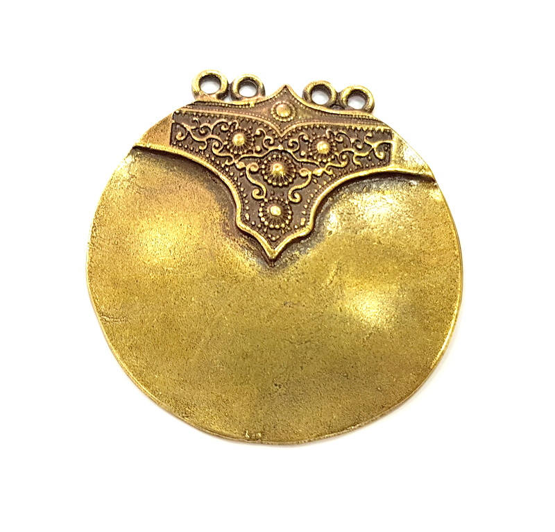 Antique Bronze Pendant Antique Bronze Plated Metal ( 58mm) G11877