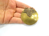 Antique Bronze Pendant Antique Bronze Plated Metal ( 58mm) G11877