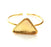 Gold Bangle Blanks Bracelet Blanks Cuff Blanks Adjustable Bracelet Blank Gold Plated Brass (37x24 mm Blanks ) G12686