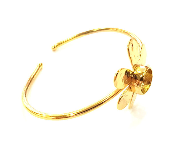 Gold Bangle Blanks Bracelet Blanks Cuff Blanks Adjustable Bracelet Blank Gold Plated Brass (10 mm Blanks ) G12688
