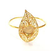 Gold Bangle Blanks Bracelet Blanks Cuff Blanks Adjustable Bracelet Blank Gold Plated Brass (16 mm Blanks ) G12689