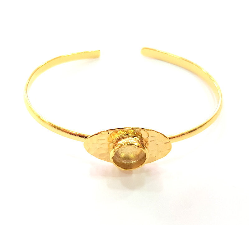Gold Bangle Blanks Bracelet Blanks Cuff Blanks Adjustable Bracelet Blank Gold Plated Brass (10 mm Blanks ) G12692