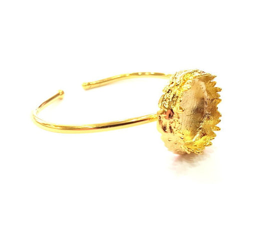 Gold Bangle Blanks Bracelet Blanks Cuff Blanks Adjustable Bracelet Blank Gold Plated Brass (20 mm Blanks ) G12694