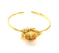 Gold Bangle Blanks Bracelet Blanks Cuff Blanks Adjustable Bracelet Blank Gold Plated Brass (15 mm Blanks ) G12696
