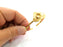 Gold Bangle Blanks Bracelet Blanks Cuff Blanks Adjustable Bracelet Blank Gold Plated Brass (10 mm Blanks ) G12697
