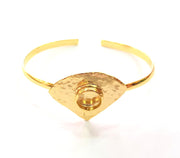 Gold Bangle Blanks Bracelet Blanks Cuff Blanks Adjustable Bracelet Blank Gold Plated Brass (10 mm Blanks ) G12697