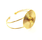 Gold Bangle Blanks Bracelet Blanks Cuff Blanks Adjustable Bracelet Blank Gold Plated Brass (10 mm Blanks ) G12709