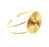 Gold Bangle Blanks Bracelet Blanks Cuff Blanks Adjustable Bracelet Blank Gold Plated Brass (10 mm Blanks ) G12709