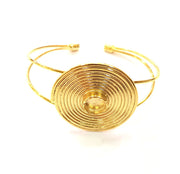 Gold Bangle Blanks Bracelet Blanks Cuff Blanks Adjustable Bracelet Blank Gold Plated Brass (10 mm Blanks ) G12709