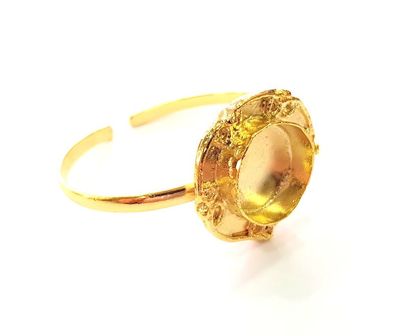 Gold Bangle Blanks Bracelet Blanks Cuff Blanks Adjustable Bracelet Blank Gold Plated Brass (20 mm Blanks ) G12714