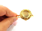 Gold Bangle Blanks Bracelet Blanks Cuff Blanks Adjustable Bracelet Blank Gold Plated Brass (20 mm Blanks ) G12714