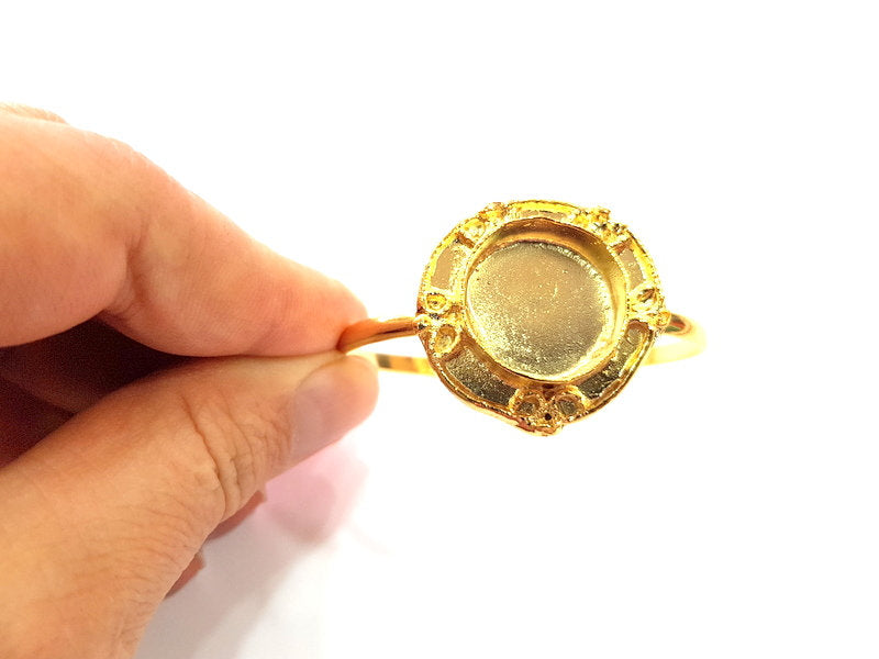 Gold Bangle Blanks Bracelet Blanks Cuff Blanks Adjustable Bracelet Blank Gold Plated Brass (20 mm Blanks ) G12714