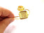 Gold Bangle Blanks Bracelet Blanks Cuff Blanks Adjustable Bracelet Blank Gold Plated Brass (20x20mm and 14x14mm Blanks ) G12719