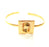 Gold Bangle Blanks Bracelet Blanks Cuff Blanks Adjustable Bracelet Blank Gold Plated Brass (10 mm Blanks ) G12723
