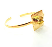Gold Bangle Blanks Bracelet Blanks Cuff Blanks Adjustable Bracelet Blank Gold Plated Brass (10 mm Blanks ) G12723