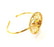 Gold Bangle Blanks Bracelet Blanks Cuff Blanks Adjustable Bracelet Blank Gold Plated Brass (10 mm Blanks ) G12732