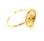 Gold Bangle Blanks Bracelet Blanks Cuff Blanks Adjustable Bracelet Blank Gold Plated Brass (10 mm Blanks ) G12732