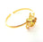 Gold Bangle Blanks Bracelet Blanks Cuff Blanks Adjustable Bracelet Blank Gold Plated Brass (18x13 mm Blanks ) G12735