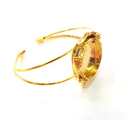 Gold Bangle Blanks Bracelet Blanks Cuff Blanks Adjustable Bracelet Blank Gold Plated Brass (25 mm Blanks ) G12747