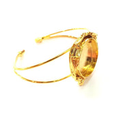 Gold Bangle Blanks Bracelet Blanks Cuff Blanks Adjustable Bracelet Blank Gold Plated Brass (25 mm Blanks ) G12747