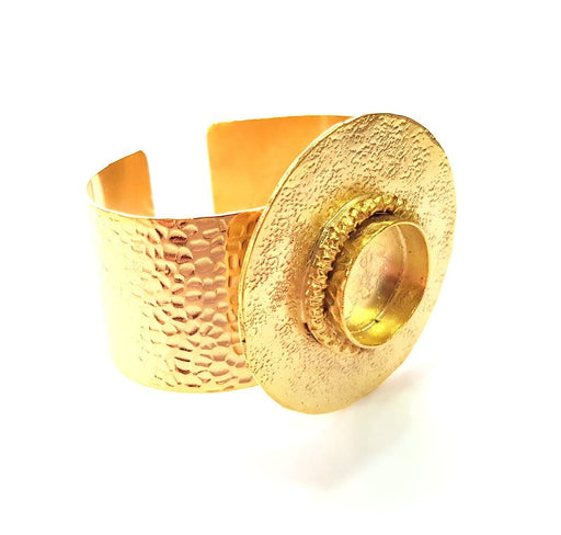 Gold Bangle Blanks Bracelet Blanks Cuff Blanks Adjustable Bracelet Blank Gold Plated Brass (19mm Blanks ) G12750