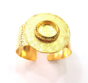 Gold Bangle Blanks Bracelet Blanks Cuff Blanks Adjustable Bracelet Blank Gold Plated Brass (19mm Blanks ) G12750