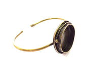 Bangle Blanks Antique Bronze Bracelet Blanks Cuff Blanks Adjustable Bracelet Blank Antique Bronze Plated Brass (24mm Blanks) G12751