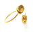 Gold Bangle Blanks Bracelet Blanks Cuff Blanks Adjustable Bracelet Blank Gold Plated Brass (18x13mm and  16mm Blanks ) G12756