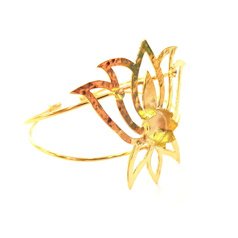 Gold Bangle Blanks Bracelet Blanks Cuff Blanks Adjustable Bracelet Blank Gold Plated Brass (12 mm Blanks ) G12758