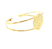 Gold Bangle Blanks Bracelet Blanks Cuff Blanks Adjustable Bracelet Blank Gold Plated Brass (22 mm Blanks ) G12759