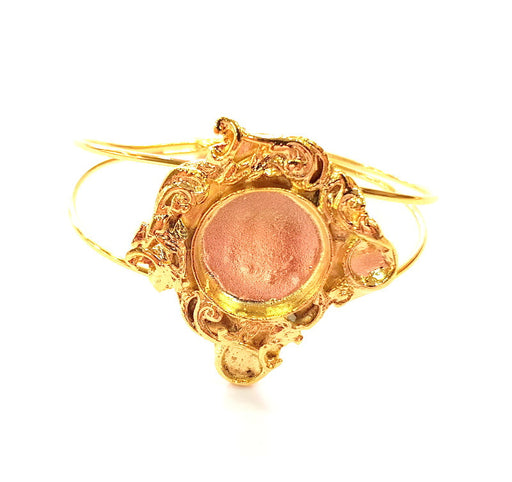 Gold Bangle Blanks Bracelet Blanks Cuff Blanks Adjustable Bracelet Blank Gold Plated Brass (19 mm Blanks ) G12761