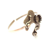 Silver Bracelet Blank Bangle Blank Cuff Blank Adjustable Bracelet inlay Blank Antique Silver Plated Brass (10mm Blanks) G12772