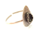 Silver Bracelet Blank Bangle Blank Cuff Blank Adjustable Bracelet inlay Blank Antique Silver Plated Brass (25x18mm Blanks) G12774