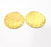 Raw Brass Hammered Connector Charms 30mm  G11932