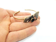 Bangle Blanks Antique Bronze Bracelet Blanks Cuff Blanks Adjustable Bracelet Blank Antique Bronze Plated Brass (10mm Blanks) G11945