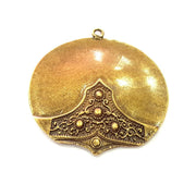 Antique Bronze Pendant Antique Bronze Plated Metal ( 58mm) G11987