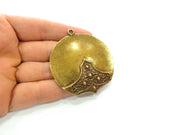 Antique Bronze Pendant Antique Bronze Plated Metal ( 58mm) G11987