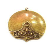 Antique Bronze Pendant Antique Bronze Plated Metal ( 58mm) G11987