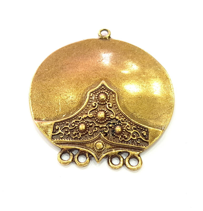 Antique Bronze Pendant Antique Bronze Plated Metal ( 58mm) G12000