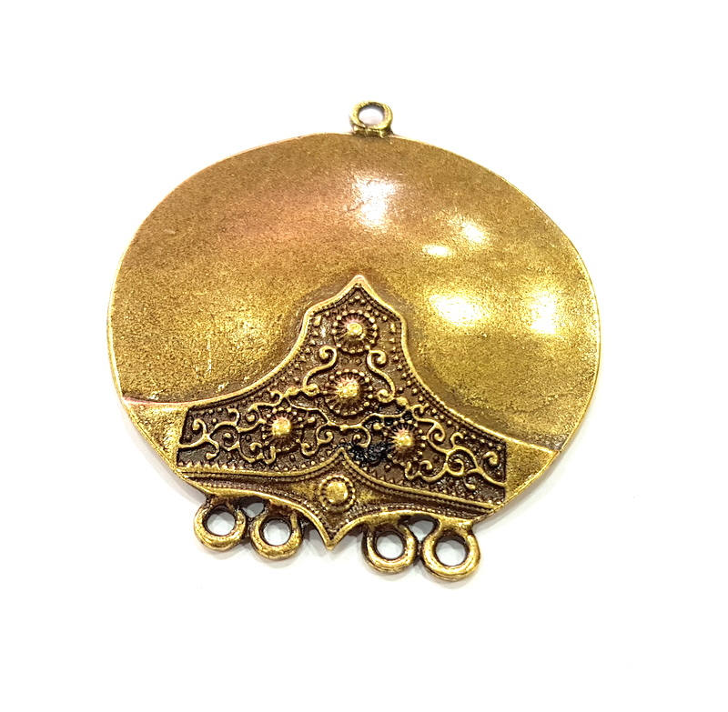 Antique Bronze Pendant Antique Bronze Plated Metal ( 58mm) G12000