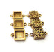 6 Antique Bronze Connector Pendant Blank inlay Blank Mosaic Blank Resin Blank Bezel Base Setting Mountings (10mm blank) G12002