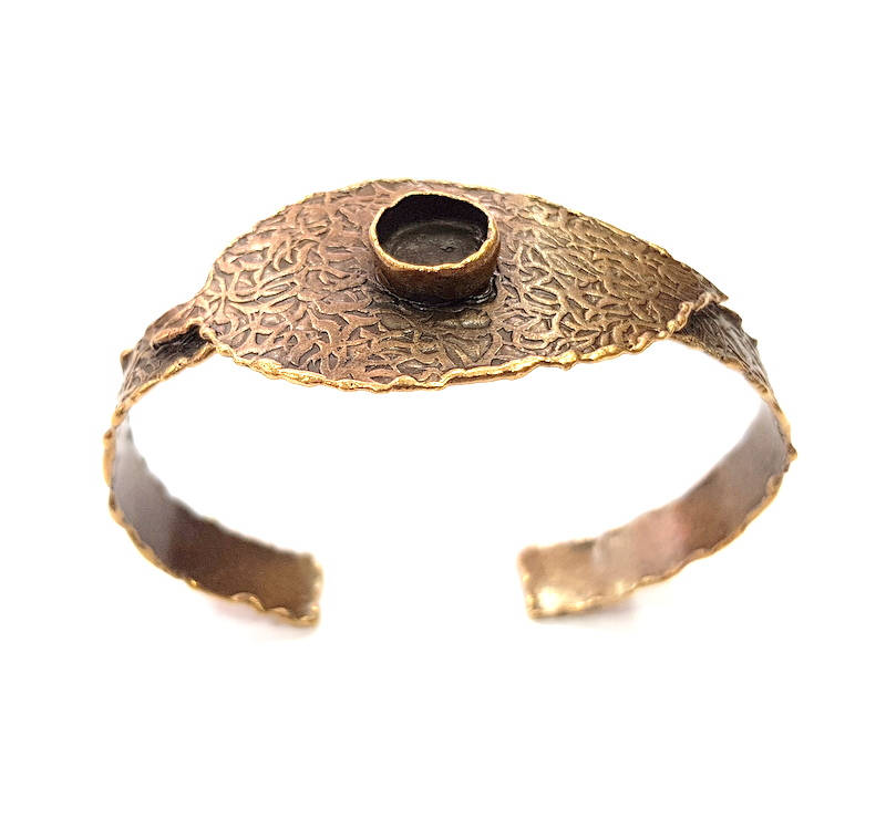 Hammered Bracelet Blanks Bangle Blanks Cuff Blanks Adjustable Bracelet Blank Antique Bronze Plated Brass (10mm Blanks) G12016